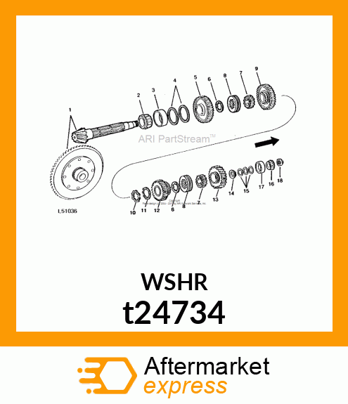 WASHER,RETAINING t24734