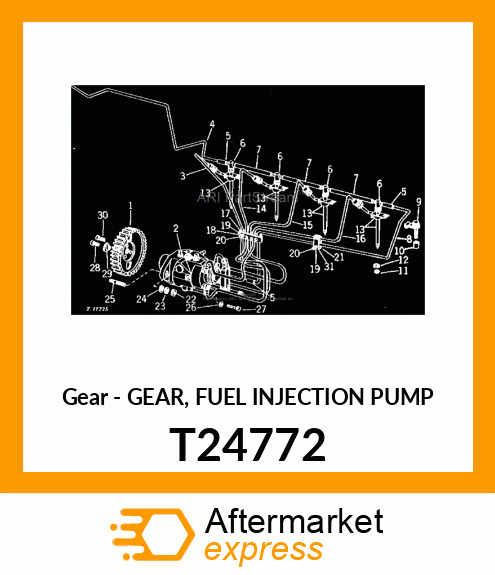 Gear - GEAR, FUEL INJECTION PUMP T24772