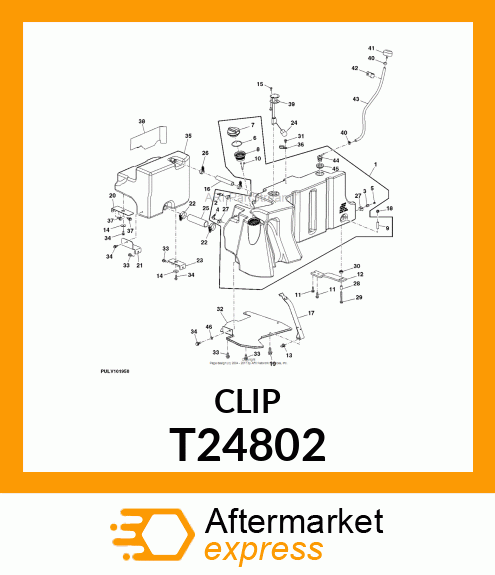 CLIP, COATED T24802