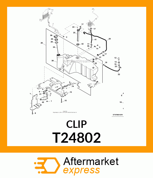 CLIP, COATED T24802