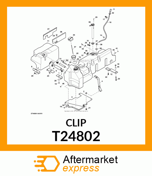 CLIP, COATED T24802