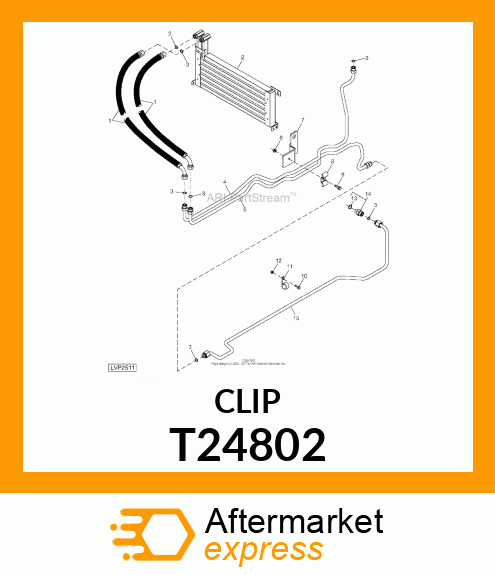 CLIP, COATED T24802