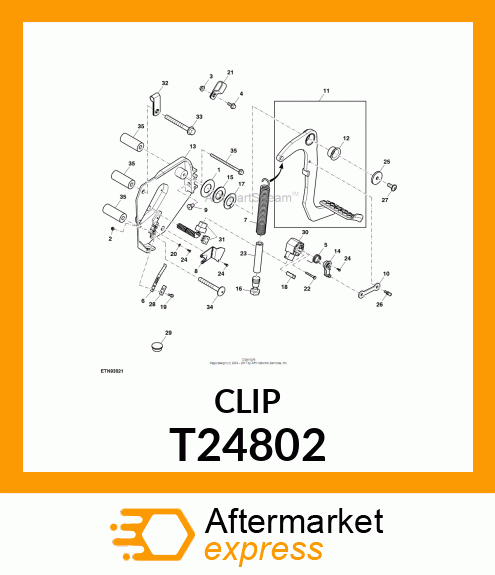 CLIP, COATED T24802