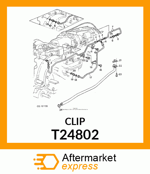 CLIP, COATED T24802