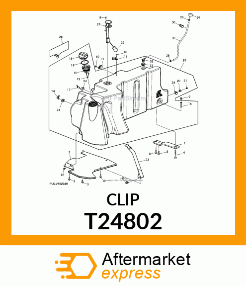 CLIP, COATED T24802