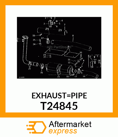 Exhaust Pipe T24845