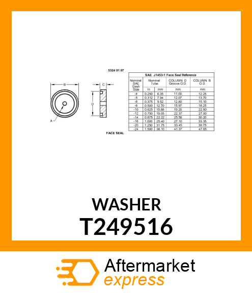 ORIFICE PLATE T249516