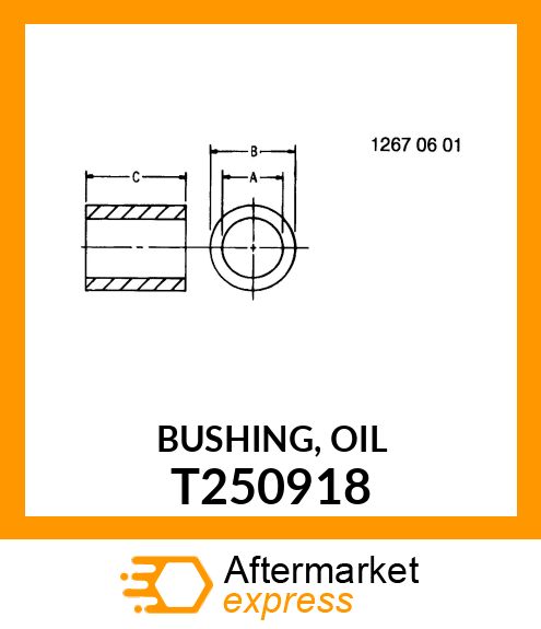 BUSHING, OIL T250918