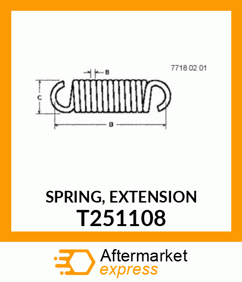 SPRING, EXTENSION T251108