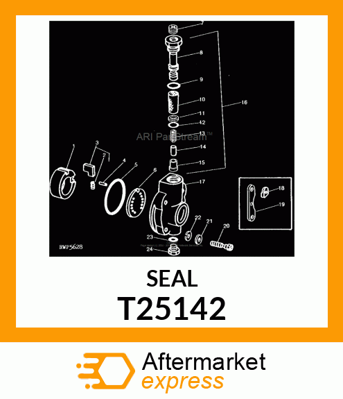 Seal - SEAL,REGULATING PISTON T25142