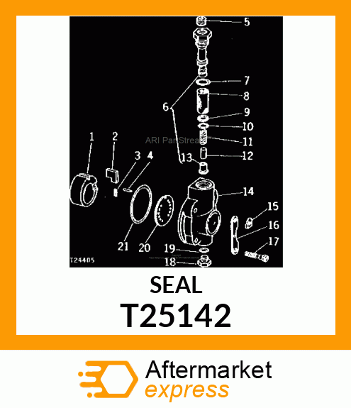 Seal - SEAL,REGULATING PISTON T25142