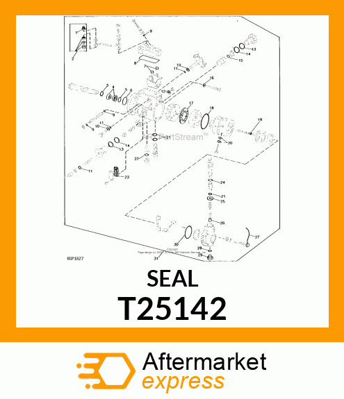 Seal - SEAL,REGULATING PISTON T25142