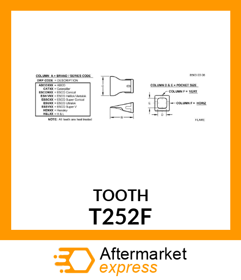 TOOTH T252F