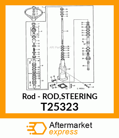 Rod - ROD,STEERING T25323