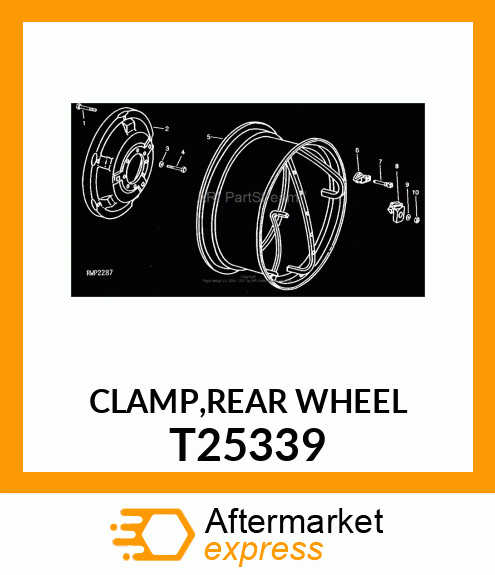 CLAMP,REAR WHEEL T25339