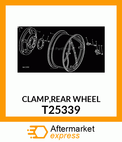 CLAMP,REAR WHEEL T25339