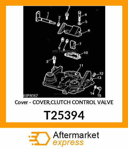 Cover - COVER,CLUTCH CONTROL VALVE T25394