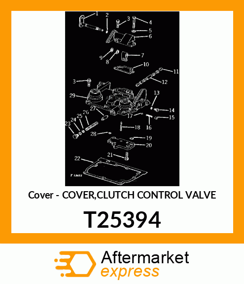 Cover - COVER,CLUTCH CONTROL VALVE T25394