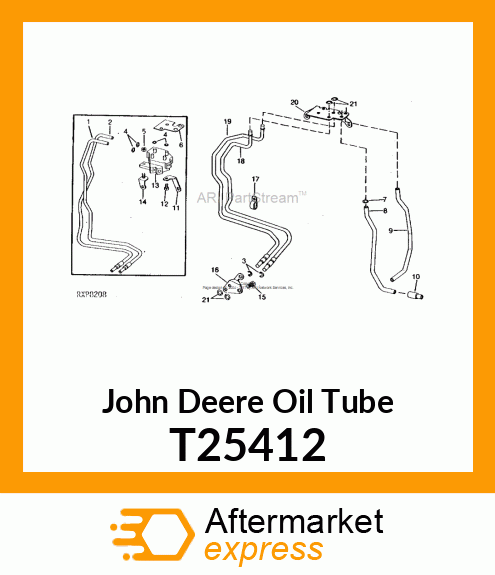 TUBE,CLUTCH CONTROL VALVE PRESSURE T25412