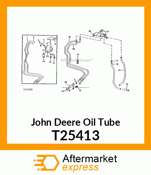 TUBE,CLUTCH CONTROL VALVE OUTLET T25413