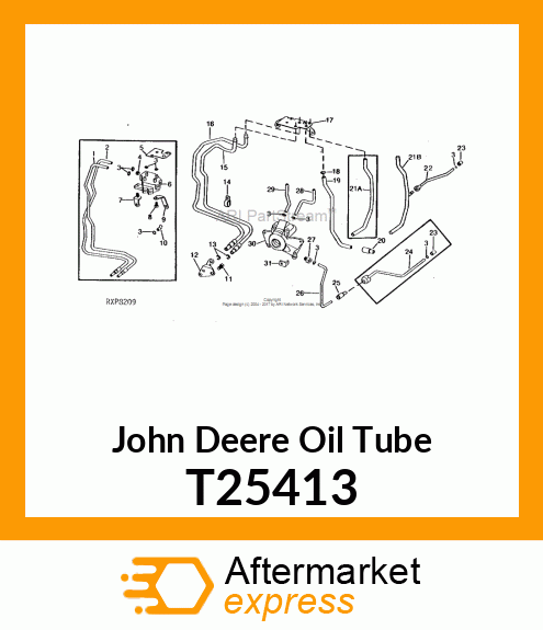 TUBE,CLUTCH CONTROL VALVE OUTLET T25413