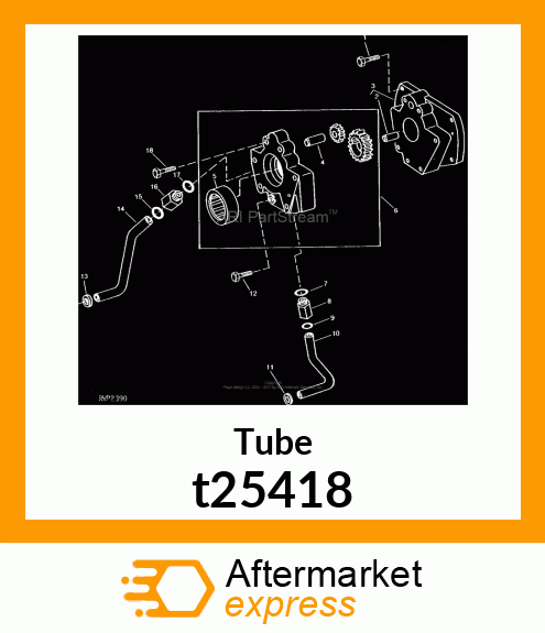 TUBE,TRANSMISSION OIL PUMP INLET t25418