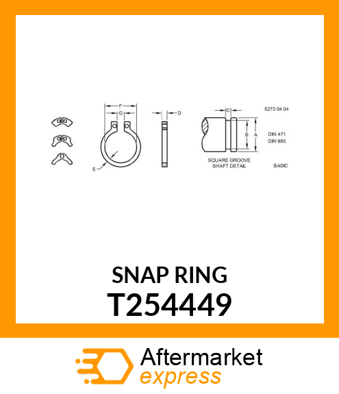 SNAP RING T254449