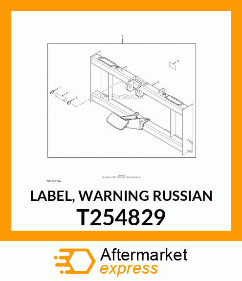 LABEL, WARNING RUSSIAN T254829