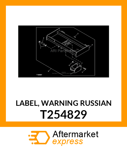 LABEL, WARNING RUSSIAN T254829