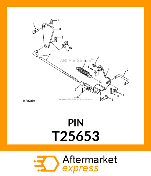 PIN FASTENER, PIN ,HEADED T25653