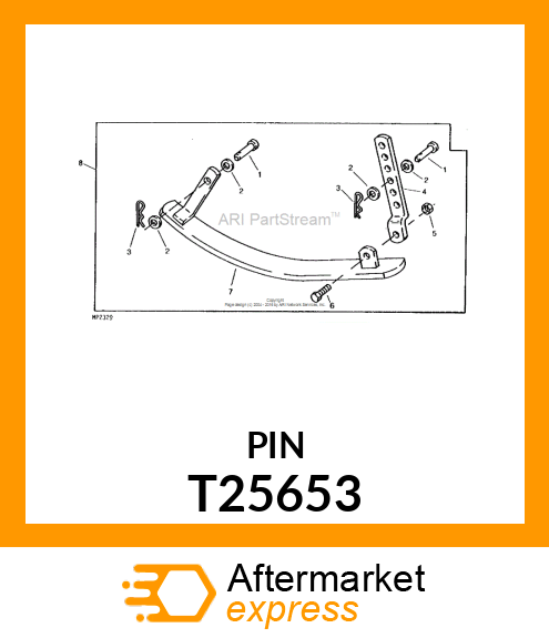 PIN FASTENER, PIN ,HEADED T25653