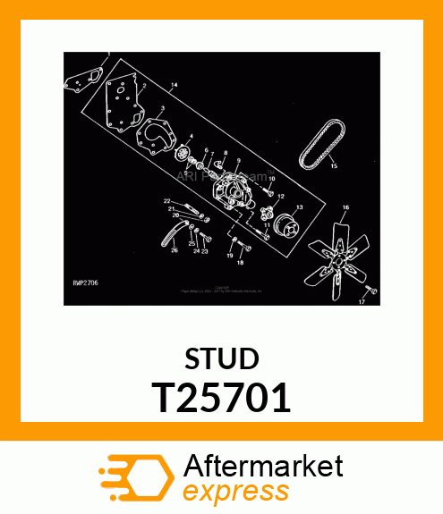 STUD T25701