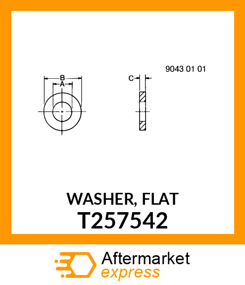 WASHER, FLAT T257542