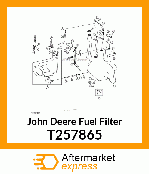 INLINE FUEL FILTER T257865