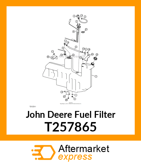 INLINE FUEL FILTER T257865