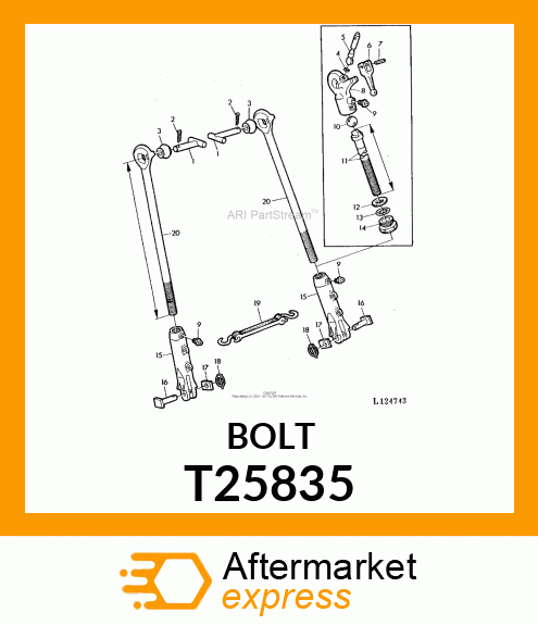 SHAFT,LIFT LINK LEVELING T25835