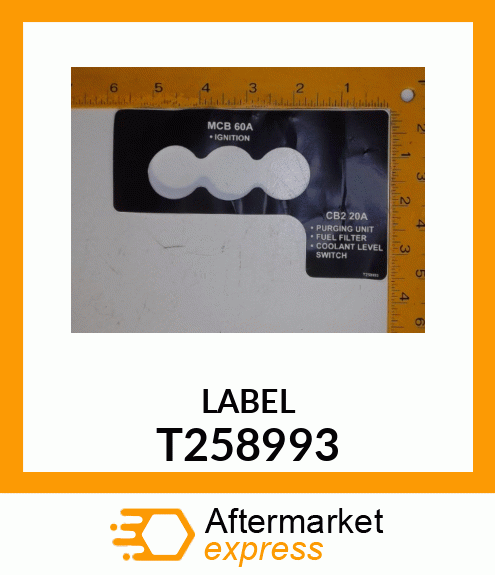 DECAL, CIRCUIT BREAKER T258993