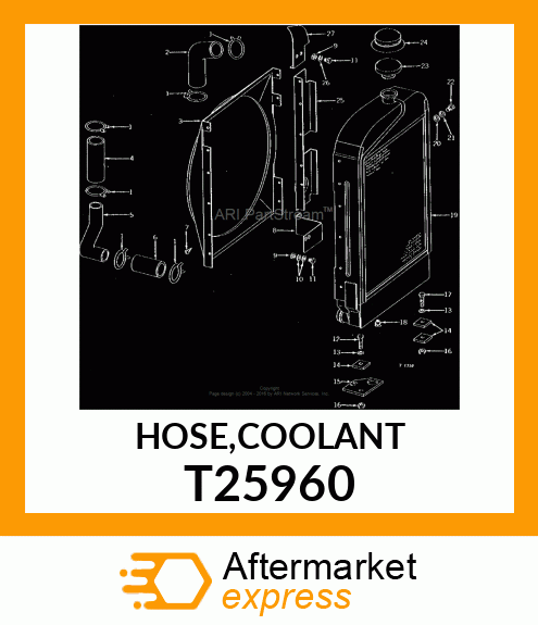 HOSE,COOLANT T25960