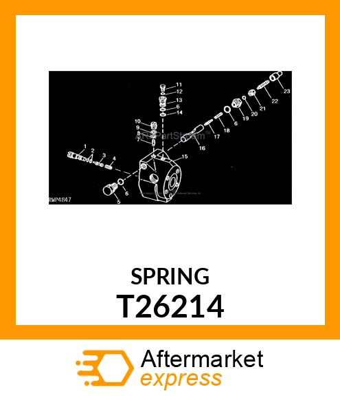 Spring - SPRING,PRESSURE REGULATOR T26214