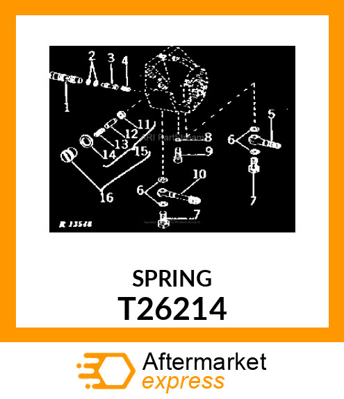 Spring - SPRING,PRESSURE REGULATOR T26214