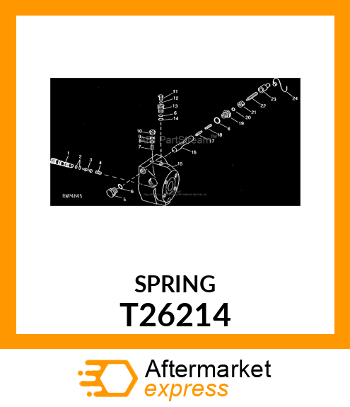 Spring - SPRING,PRESSURE REGULATOR T26214