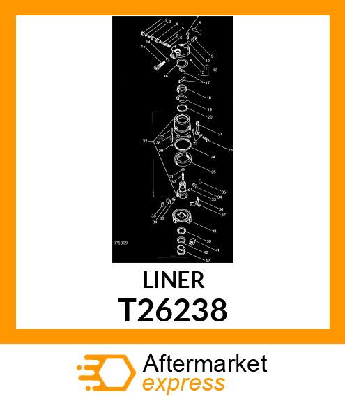 Sleeve - LINER,TRANSFER PUMP T26238