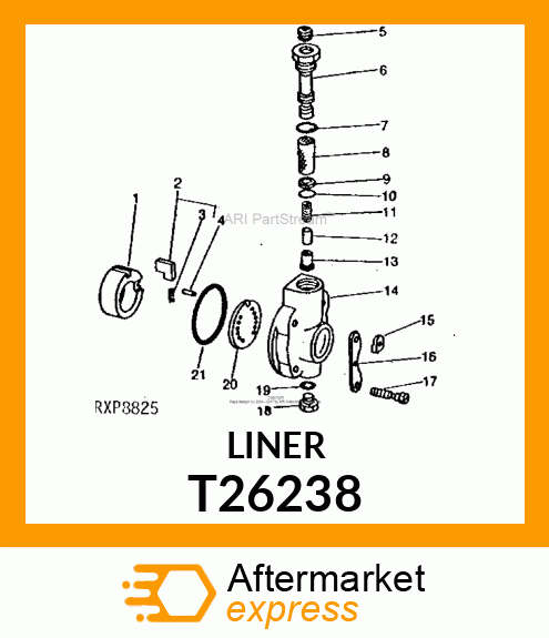 Sleeve - LINER,TRANSFER PUMP T26238