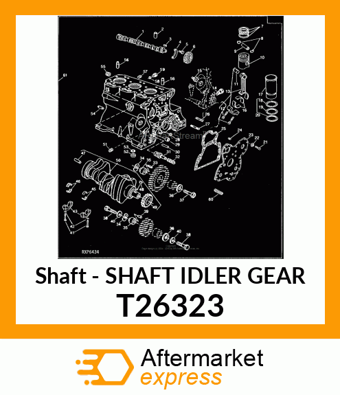 Shaft - SHAFT IDLER GEAR T26323