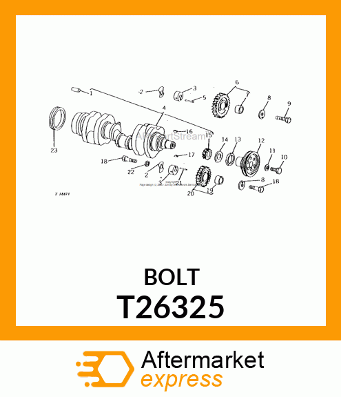 BOLT,PLACE T26325