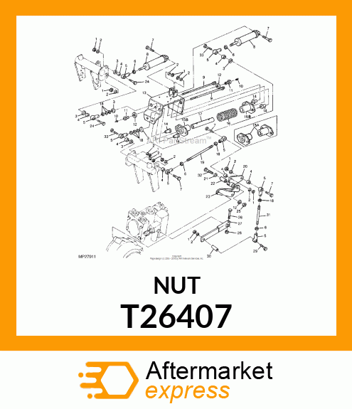 Nut - NUT,HEX (Part is Obsolete) T26407