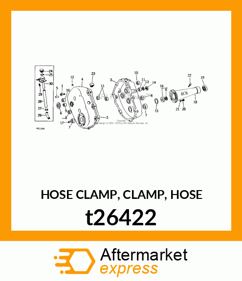 HOSE CLAMP, CLAMP, HOSE t26422