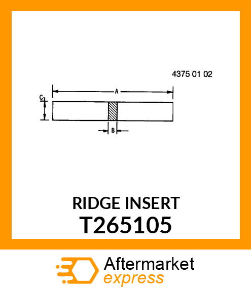 RIDGE INSERT T265105