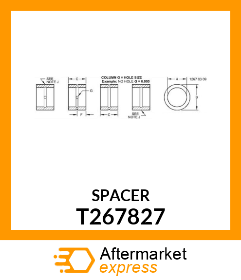 BUSHING, U. LINK TO FRAME T267827