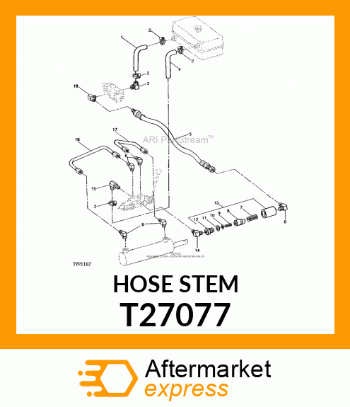 STEM, HOSE T27077